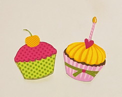 2 Patch Aplique Termocolante Cupcakes #4