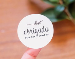 500 Adesivos Agradecimento 5x5cm Personalizados