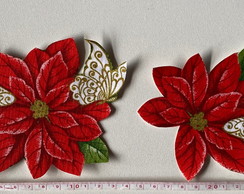Patch Aplique Termocolante 2 Flores Natalina #5
