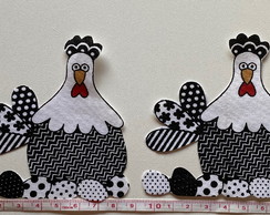2 Patch Aplique Termocolante 2 Galinhas #17