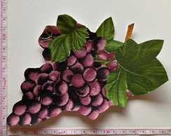 1 Patch Aplique Termocolante Cacho Uvas Grande #4