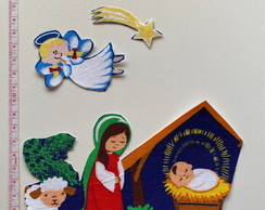 Patch Aplique Termocolante Menino Jesus e Maria