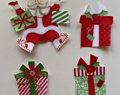 Patch Aplique Termocolante Papai Noel e Presentes
