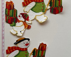 Patch Aplique Termocolante Boneco de Neve #12