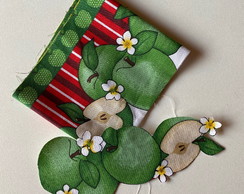 2 Kits Barra + Patch Aplique para Pano Prato Maça Verde #2