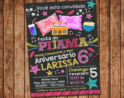 Convite Digital Festa do Pijama