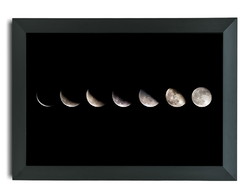 Quadro Poster Lua - Fases da Lua - Lua Cheia