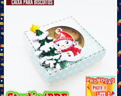 Arquivo de corte caixa Biscoito Natal