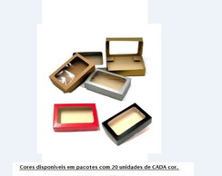 20caixas com Visor 19x12x4 Pct com Uma Cor a Escolher