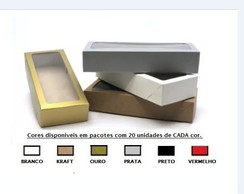 20 Caixas com Visor 27x11x5 Pct com Uma Cor a Escolher