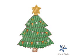 Matriz de bordado - Árvore de Natal 010