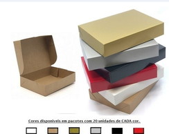 100 Caixas Presente 19x12x4 Cor Kraft