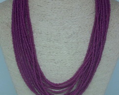 Maxi colar fuchsia