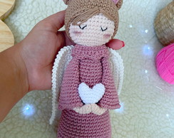 Anjo da guarda amigurumi