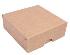 50 Caixas Tamanho 8x8 Papel Kraft 250g Brinde 200 Forminhas