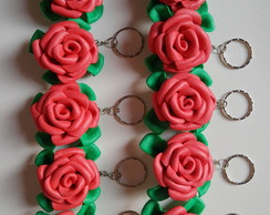 Chaveiros de flores de EVA