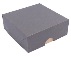 50 Caixas tamanho 8x8 papel marrom 250g fundo Kraft