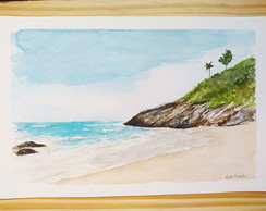 Aquarela - praia