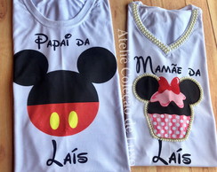 Camisetas Mamãe e Papai da Minnie Confeiteira e Mickey
