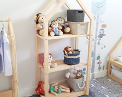 Estante Infantil Montessoriana com 3 Prateleiras
