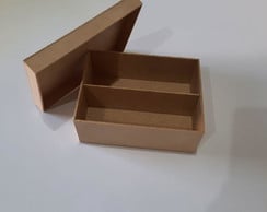 Caixa mdf 20x15x7,5 cm com Divisória Caixa mdf 20x15x7,5 cm com Divisória