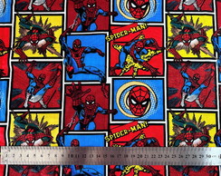 Tecido Importado de Algodão - Homem Aranha
