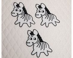 Patch Aplique Zebra 3 un - P. Entrega