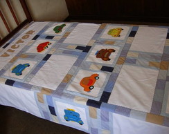 Colcha Patchwork- Infantil Solteiro