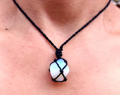 Colar Macramê Opalina