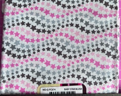 Tecido Importado de Algodão - Fat Quarter- Estrelinhas