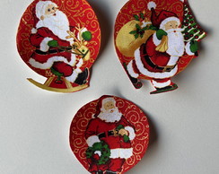 3 Patch Aplique Termocolante Papai Noel