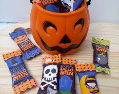 Balas Halloween Pacote + Saquinho Porta Balas