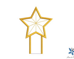 Matriz de Bordado - Estrela para Árvore de Natal 001