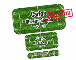Etiquetas Escolares Futebol 110un Frete Grátis