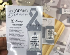 Balas Personalizadas Mais Card Janeiro Branco