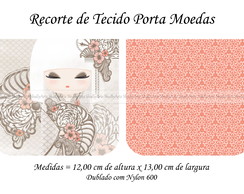 Recorte de Tecido Porta Moedas
