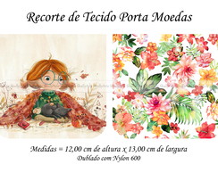 Recorte de Tecido Porta Moedas