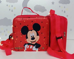 Bolsa Lancheira Tema Mickey e Minie