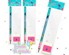 Kit Escolar Lápis + Borracha Lilo e Stitch