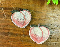 Patch Bordado sem Termocolante - Pessego 10 un