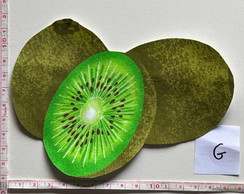 2 Patch Aplique Termocolante Kiwi Tamanho G ( 2 Unidades)