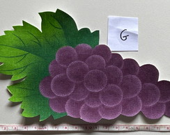 2 Patch Aplique Termocolante Cacho de Uvas - Grande
