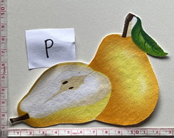 2 Patch Aplique Termocolante Peras - Pequena ( 2 Unidades )