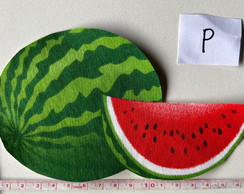 2 Patch Aplique Termocolante Melancia Tamanho Pequeno