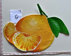 2 Patch Aplique Termocolante Tangerina - Tamanho Grande