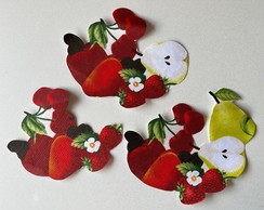 3 Patch Aplique Termocolante Frutas