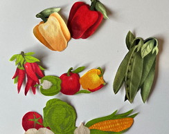 5 Patch Aplique Termocolante Legumes #1
