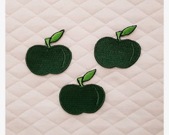 Maçã Verde Patch Aplique Bordado Termocolante 3 un P.entrega