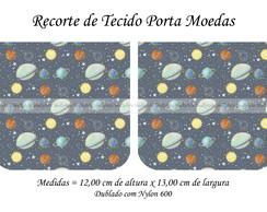 Recorte de Tecido Porta Moedas