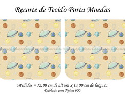 Recorte de Tecido Porta Moedas